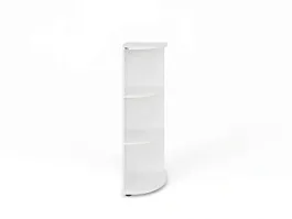 UNITY РШ-09 БЕЛЫЙ Стеллаж открытый Угловой 380х380х1208 - Фото предпросмотра