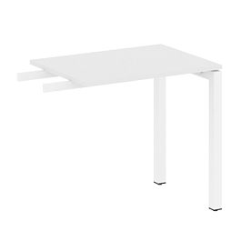 Metal System Quattro Приставной элемент на П-образном м/к 50БП.ПР-2 Белый/Белый металл 800*600*750 - Фото предпросмотра