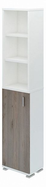 Стеллаж комбинированный Домино нельсон ПУ-20-2 Белый/Нельсон - Вид 1