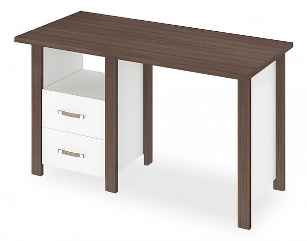 Стол письменный Бартоло СТД-130 с ТБД Белый/Шамони - Вид 1