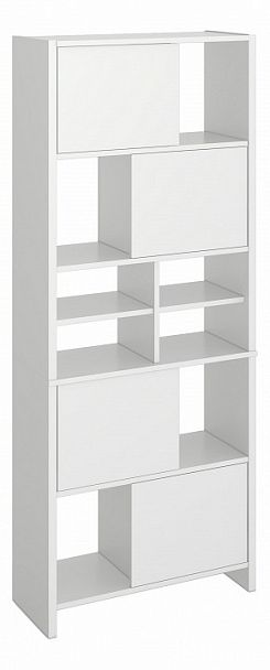 Стеллаж комбинированный Нельсон Lite СТЛ-ЗВХ Белый - Вид 1