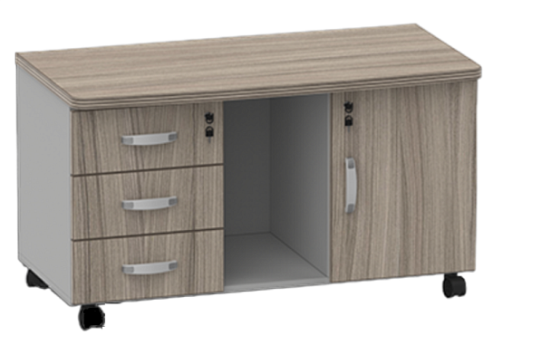 Тумба сервисная Берлин Дрифтвуд/Серый ТС-110 - Вид 1