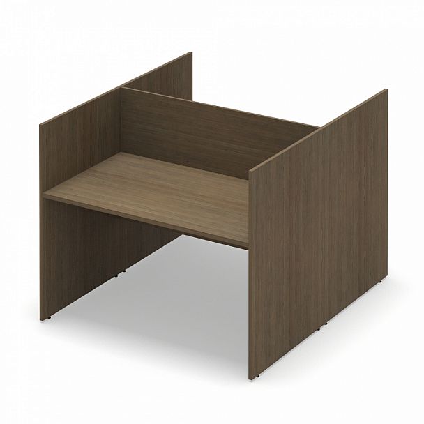 Стол офисный рабочий "Система-M" ПК-ССМ-СТ2С140Х160ВЭР/Д-В1-299 дуб шамони - Вид 1