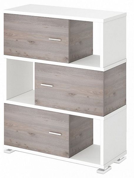 Тумба комбинированная Домино СБ-30/3 Белый/Нельсон - Вид 1