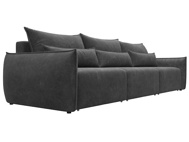 Диван прямой Лига-051 НПБ Лонг Велюр серый - Вид 3
