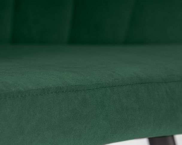 Стул обеденный DOBRIN NAOMI (ЭМАЛЬ ЧЕРНЫЙ МУАР велюр Catania Izumrud) - Вид 8