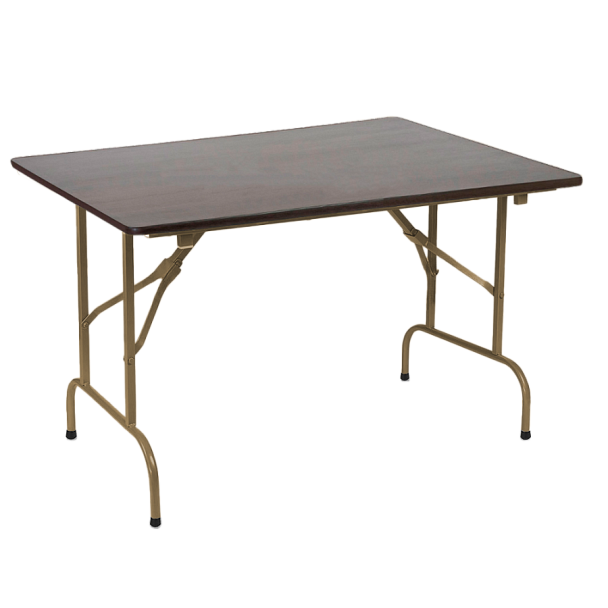 Стол Лидер 1, 1200х800 мм, венге, каркас шампань - Вид 1