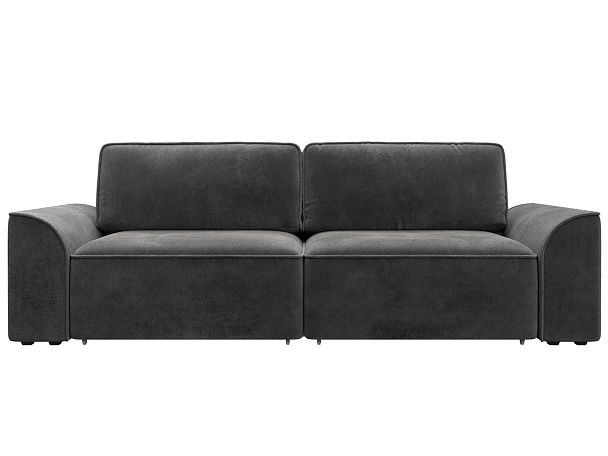 Диван прямой Лига-048 НПБ Велюр серый - Вид 2