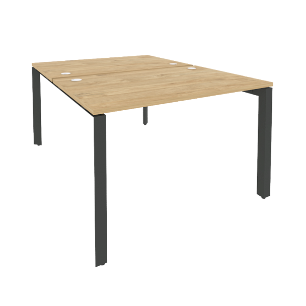 Onix Рабочая станция на П-образном м/к O.MP-D.RS-2.2.8 Тиквуд светлый/Антрацит металл 1180*1635*750 - Вид 1