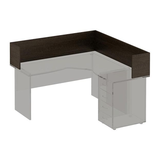 Настольная перегородка-угол Формула ФР 424 венге темный - Вид 1