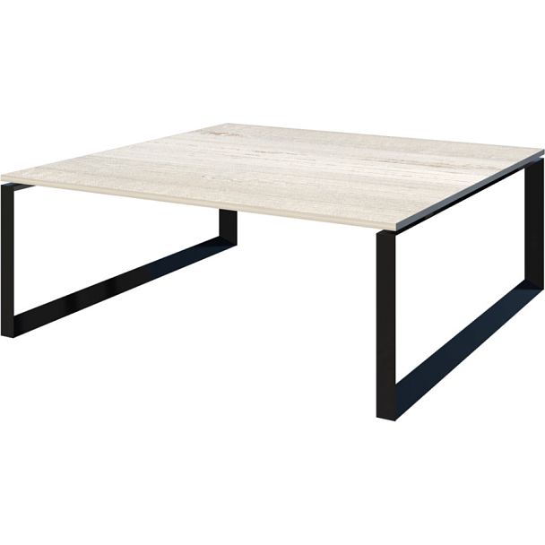 Стол переговорный на металлокаркасе НТМП.О-160.11 Сосна винтер/Антрацит 1600x1100x750 Аргентум-МП - Вид 1