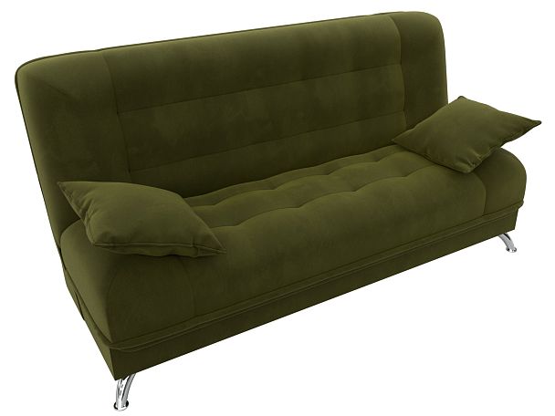 Диван Книжка Анна (полностью микровельвет зеленый) - Вид 5