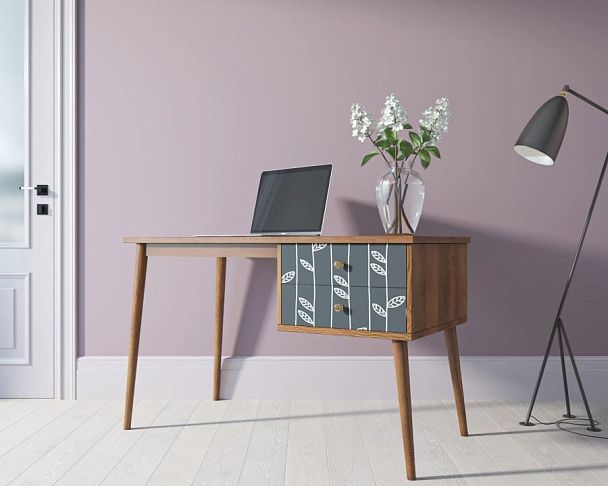 Стол рабочий Berber принт 18 с одной тумбой арт BB20/Print_18 - Вид 3