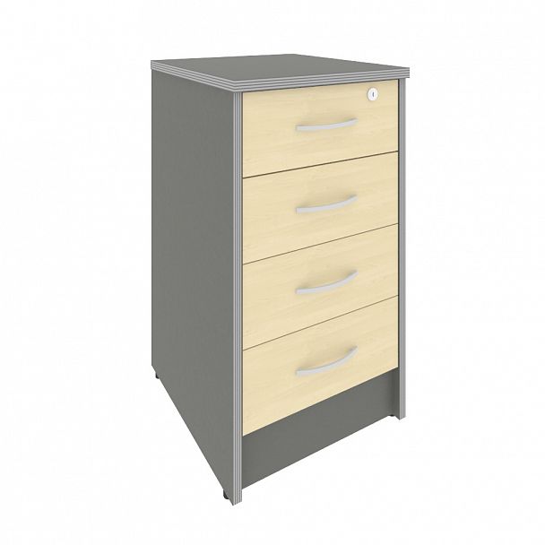 Тумба "Riva" А.ТП-4F-S клен/металлик - Вид 1