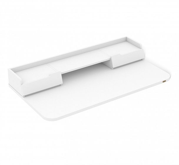 Стол рабочий Sheffilton SHT-TU30-2/TT31 120/65 ЛДСП коричневый/белый шагрень - Вид 3