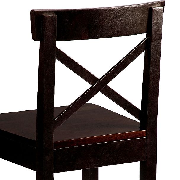 Комплект деревянных полубарных стульев с жестким сиденьем Бергольф Венге, 3 шт. - Вид 9