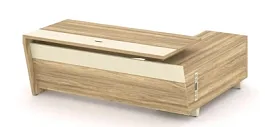 CORNER COR.SRT-20(L) Стол руководителя с опорной тумбой, левый Corner кабинет руководителя  ваниль - Фото предпросмотра