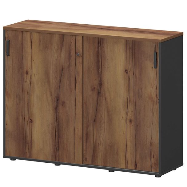 Тумба-купе СМТ-15.11К Тип2 Графит/Таксония 1496x444x1150 Смарт - Вид 1