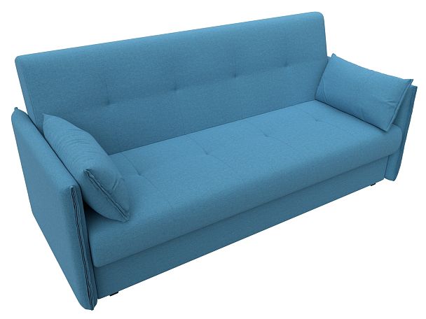 Диван-книжка Лига-018 Рогожка голубой - Вид 5