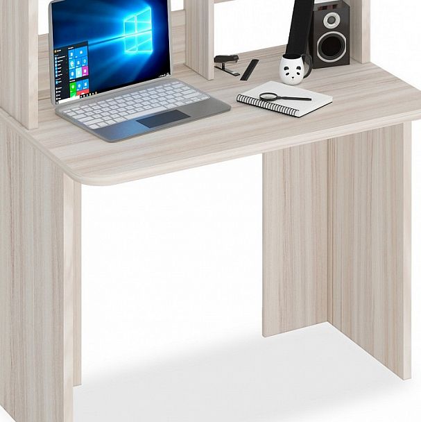 Стол компьютерный Домино Lite СКЛ-Прям100Р+НКЛ-100 Карамель - Вид 2