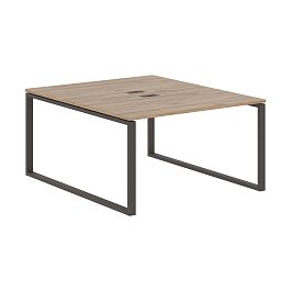 Стол 2-х местный EQWST 1316 Дуб Денвер светлый/Мокко 1360х1606х750 EDIS - Фото предпросмотра