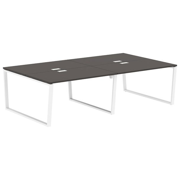 Стол 4-х местный EVWST 2716 Мокко/Белый 2726х1606х750 EDIS - Вид 1