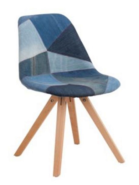 Стул / Лестер джинс / накидка джинс / ножки бук - Вид 1