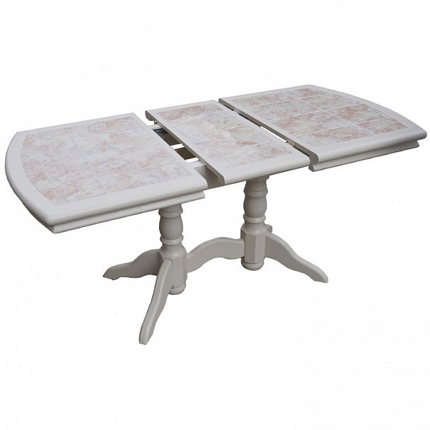 Стол "№16 с плиткой" раскладной береза - Вид 3