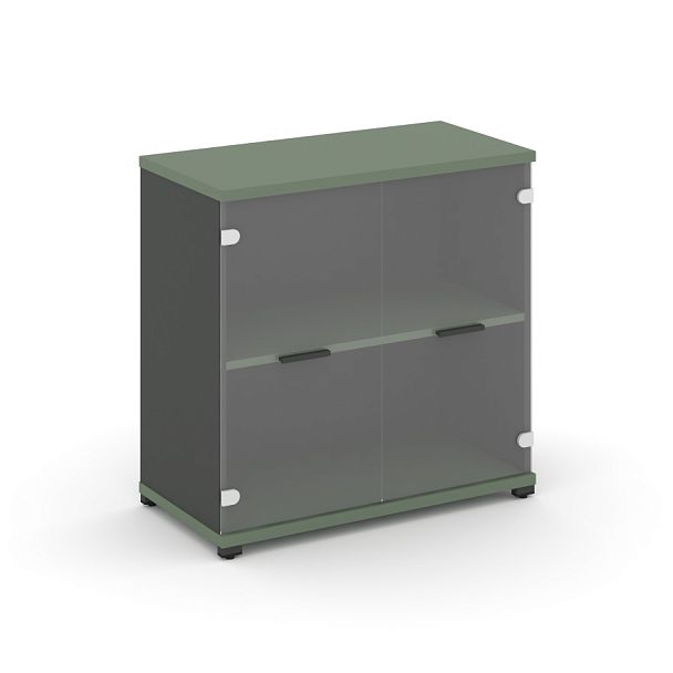 Concept Шкаф 1 широкая секция, 2 ниши CN.STS.E-213 SP A Кобо/Антрацит/Металл Антрацит/Прозрачный 836*420*818 - Вид 1