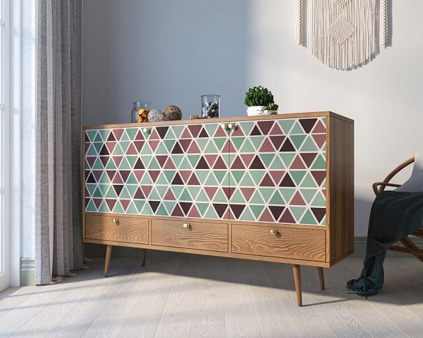 Комод Berber три дверки и три ящика 26 принт арт BB24/Print_26 - Вид 3