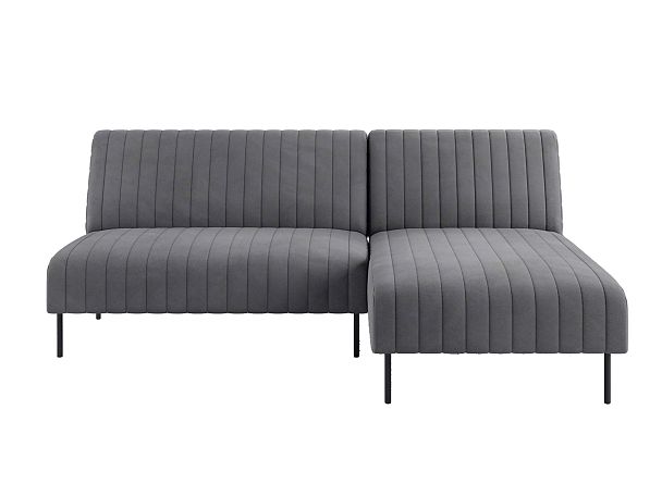 Baccara диван-кровать с шезлонгом, без подлокотников, бархат 03 - Вид 2