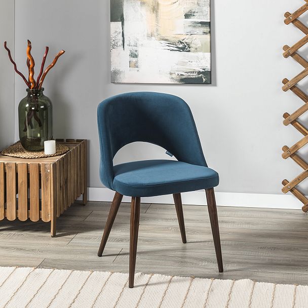 Стул Lars Diag blue/т.орех - Вид 8