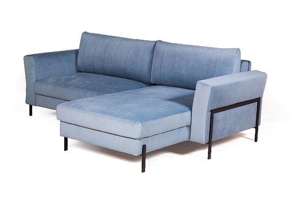 Fiji диван-кровать с шезлонгом, велюр - Вид 3