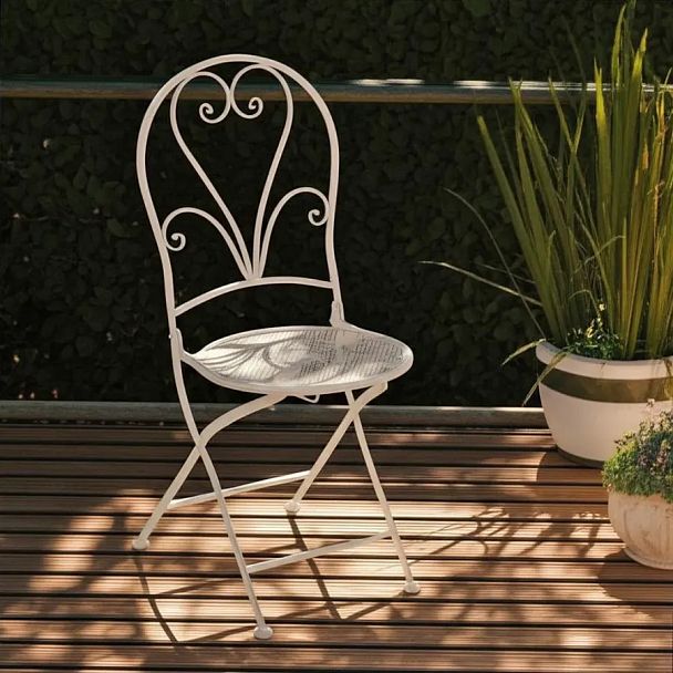 Стул Лав Чаир/Love Chair (PL08-11140), стальной сплав, античный белый - Вид 12