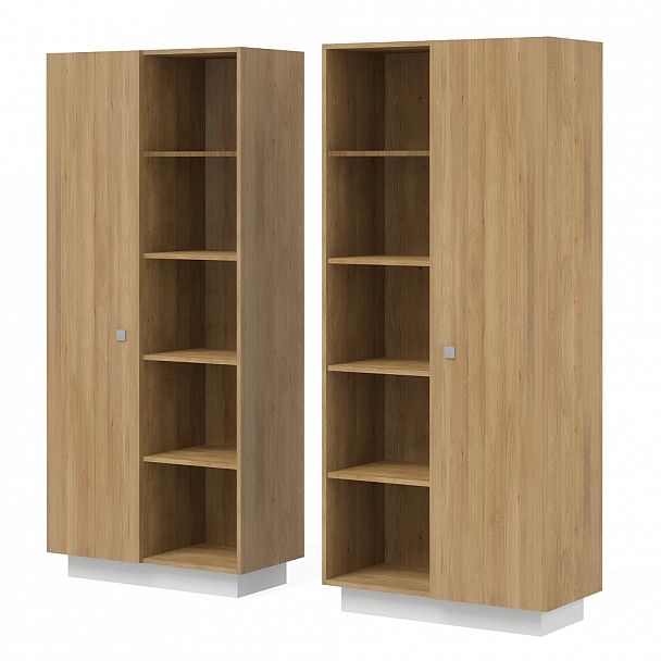 Шкаф "Офисные шкафы для документов" ПК-КНГ-Ш205Х90-В1-926 дуб скальный - Вид 1