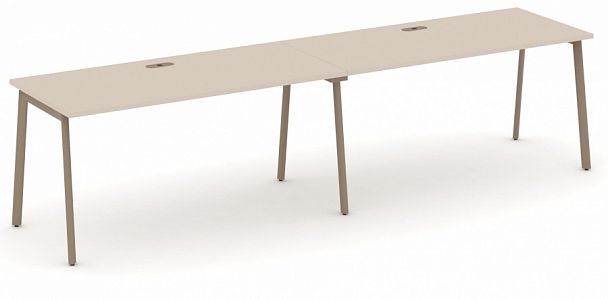 Рабочая станция на 2 места "ESTETICA" ES.RS-2.4-LP Капучино - Вид 1