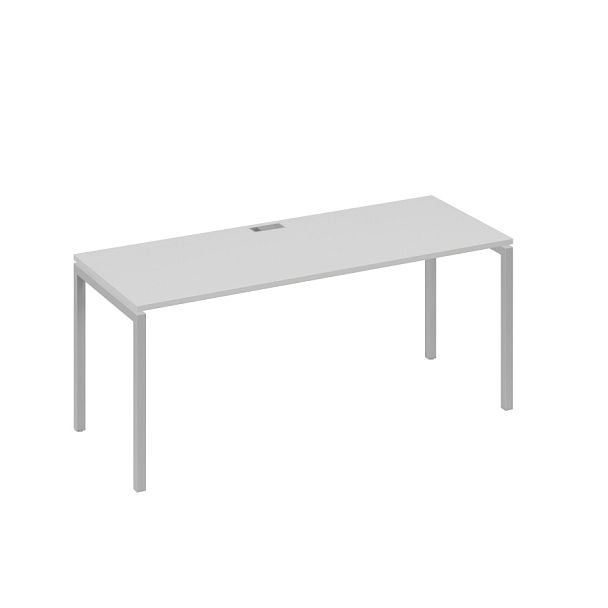 Стол письменный на металлокаркасе DUE A4 А4 Б2 016 БП серый / металлокаркас серый - Вид 1