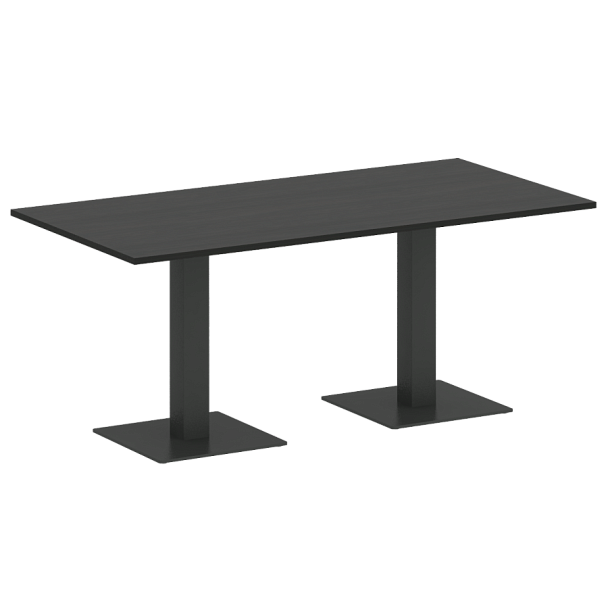 Home Office Стол прямоугольный VR.SP-5-180.2 Суар тёмный/Антрацит металл 1800*900*750 - Вид 1