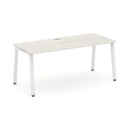 Style Project Direct Direct Стол письменный SN-6A.SR-014.M Дуб Наварра/Металл Белый 1580*700*750 - Фото предпросмотра