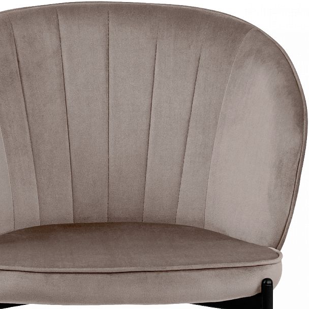 Комплект кухонных стульев Миэль мокко велюр/черный, 2 шт. - Вид 7