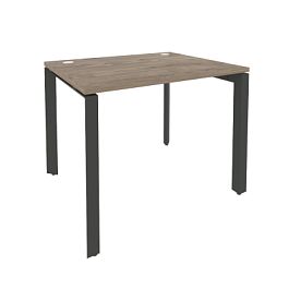 Onix Стол рабочий на П-образном м/к O.MP-SP-1.8 Тиквуд темный/Антрацит металл 980*800*750 - Фото предпросмотра