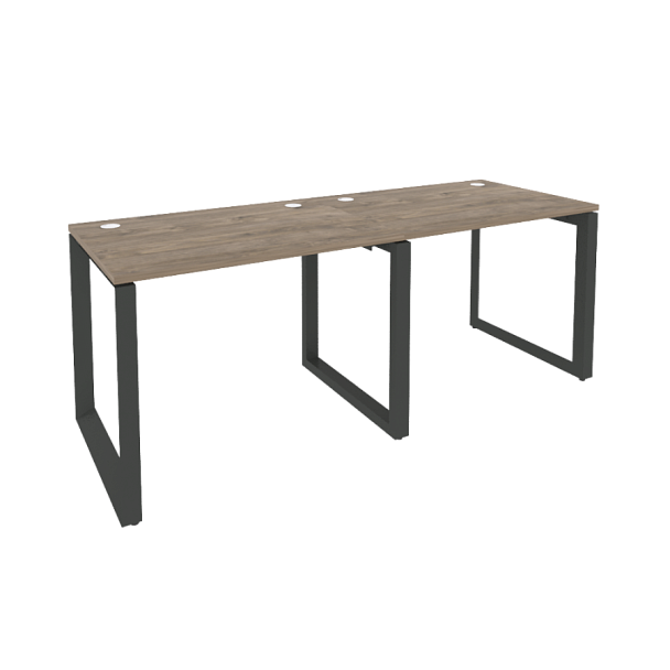 Onix Рабочая станция на О-образном м/к O.MO-RS-2.1.7 Тиквуд темный/Антрацит металл 1960*720*750 - Вид 1