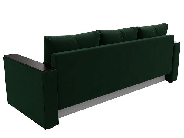 Диван прямой Атланта Лайт без стола (полностью велюр зеленый) - Вид 6
