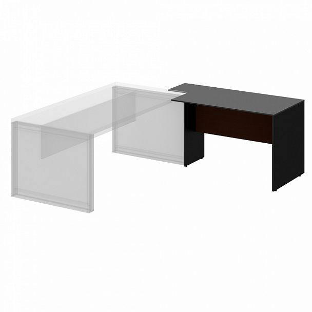 Стол приставной "Парламент" ПК-ПРЛ-СТП140Х70П-В1-981 темный орех - Вид 1