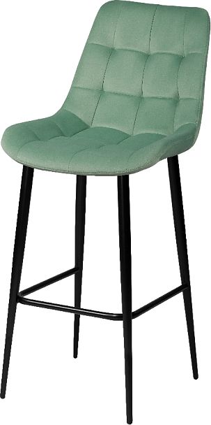 Комплект барных поворотных стульев Эйден, Confetti aquamarine/черный, 4 шт. - Вид 2