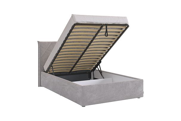 Кровать с подъемным механизмом Квест 120х200 см ZP.KM1.2-03.2762 оникс (велюр) - Вид 5