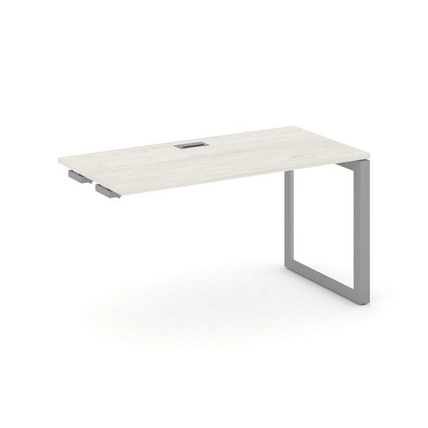 Style Project Next Стол-приставка к опор. элем. SN-59O.OPRS-011 Дуб Наварра/Металл Серый/Серебро Заглушка 980*700*750 - Вид 1