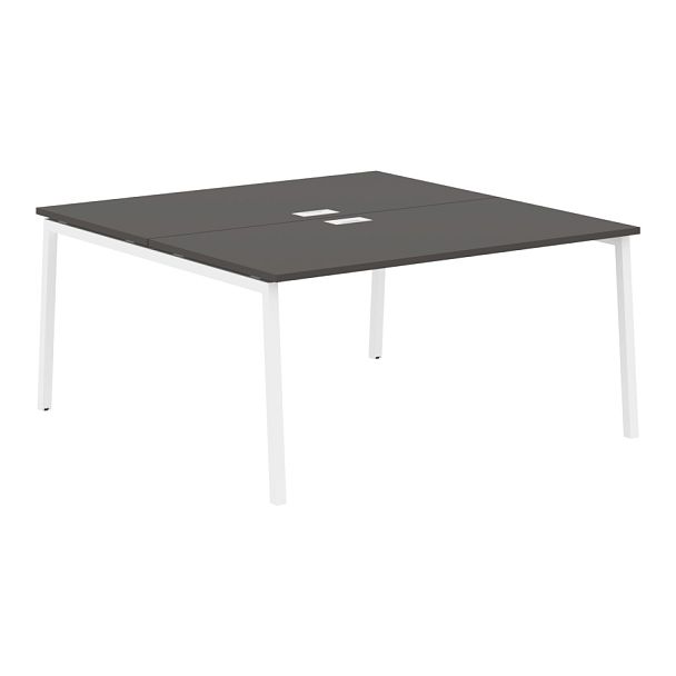 Стол 2-х местный ELWST 1516 Мокко/Белый 1560х1606х750 EDIS - Вид 1