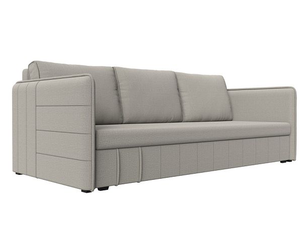 Диван прямой Слим Рогожка бежевый - Вид 1