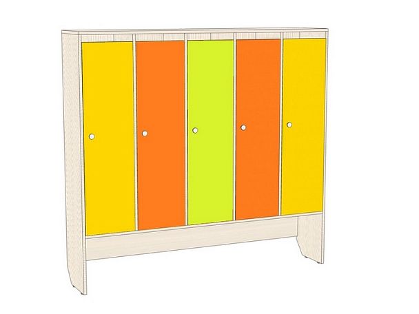 Шкаф детский 5-секционный для одежды Эконом ШЛД-001 - Вид 2